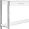Homeroots 42 x 42 x 30 in. White with Silver Metal Computer Desk 355733 - alternate 6